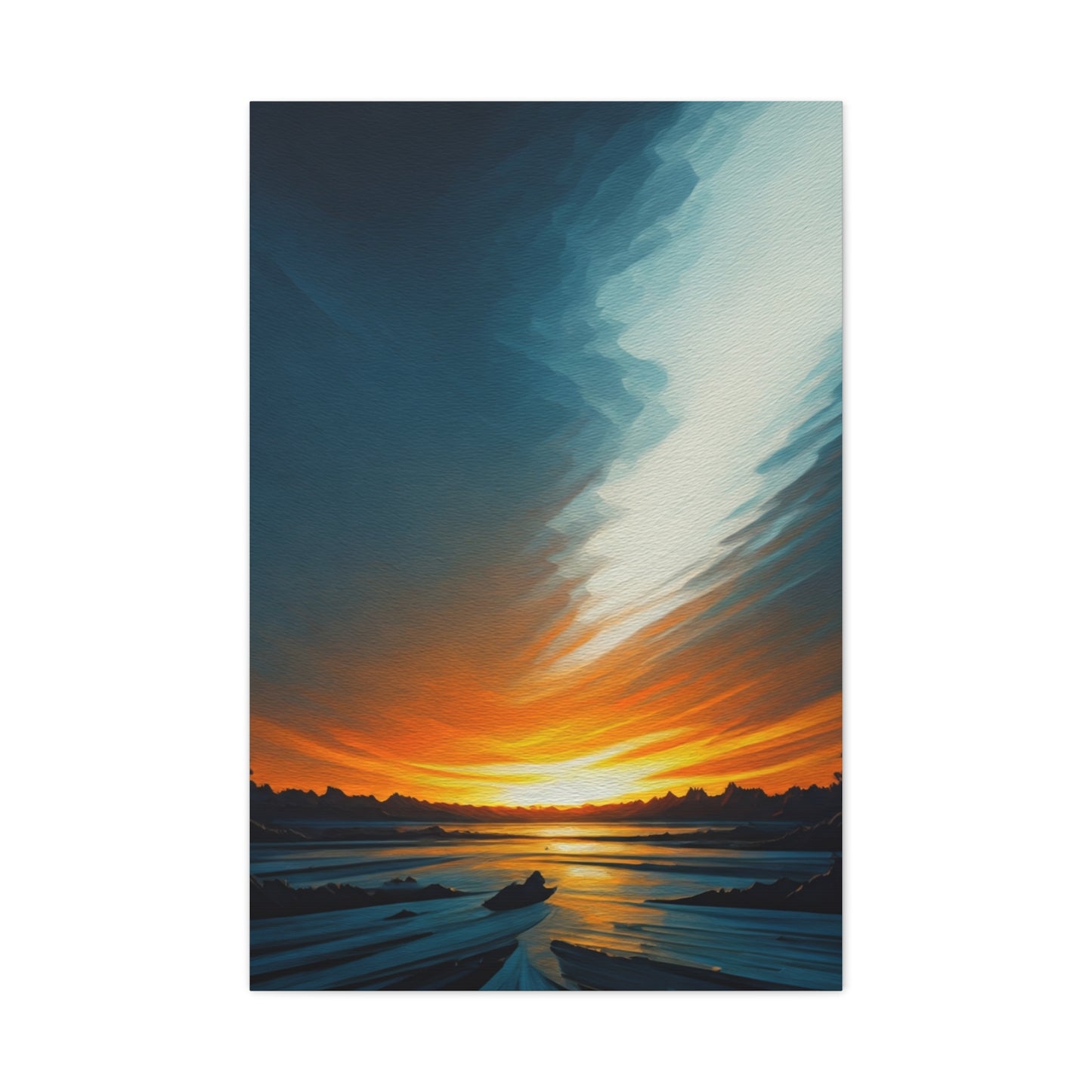 Calm Horizon at Dusk Wall Art & Canvas Prints