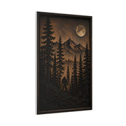 Pacific Northwest Bigfoot Forest Wall Art & Canvas Print