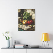 Italian Tomato & Basil Painterly Still Life Wall Art & Canvas Print
