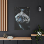 Silver Fox Velvet Portrait Wall Art & Canvas Print