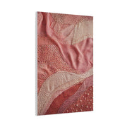 Couture Pink Textile Abstraction Wall Art & Canvas Print