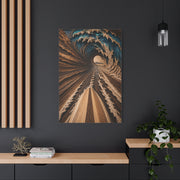 Wooden Barrel Tunnel Surf View Wall Art & Canvas Print