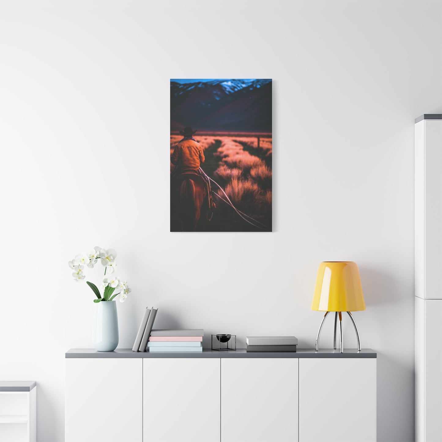 Valley Trail Rider Wall Art & Canvas Print
