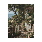 Cottage Garden Entrance Path Wall Art & Canvas Print