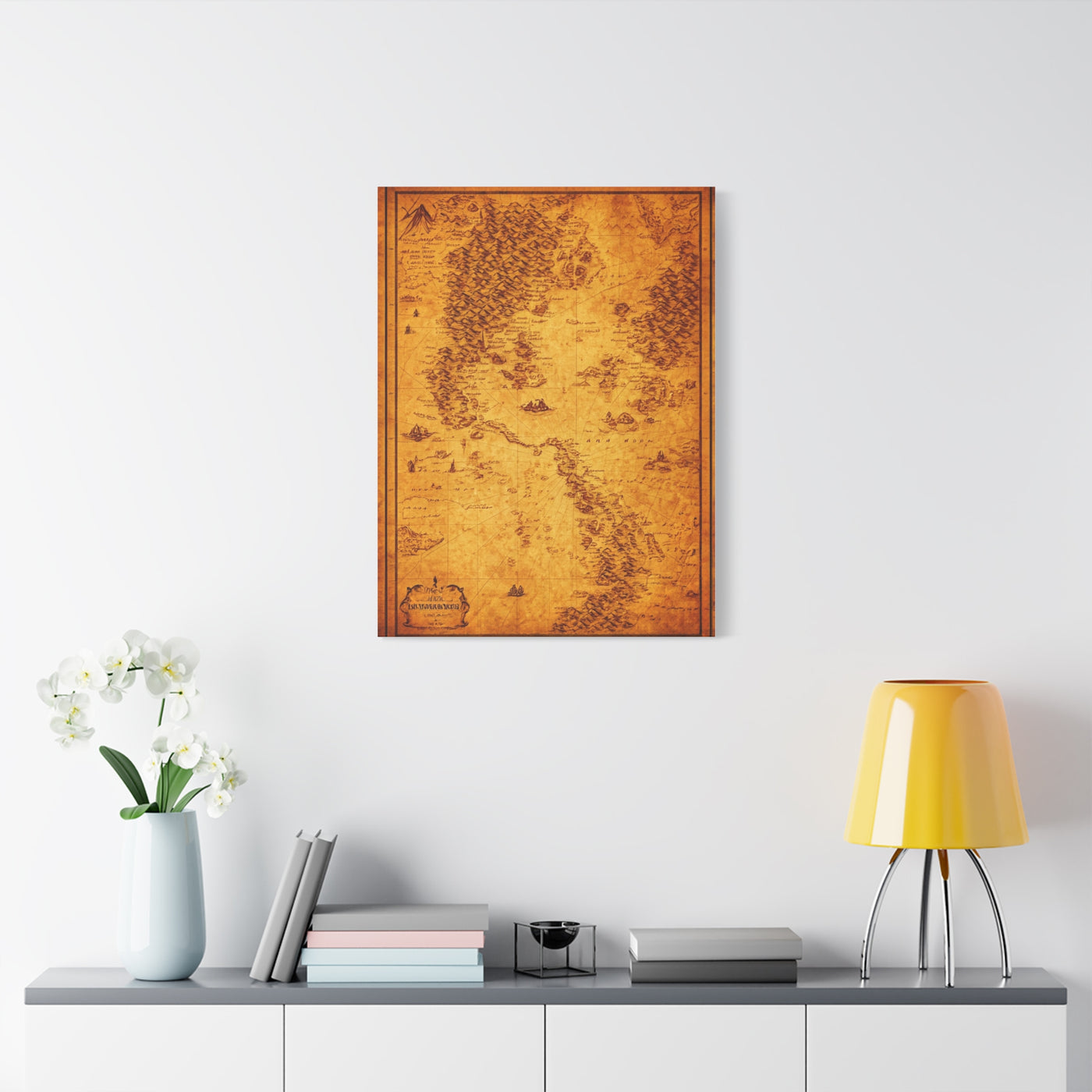 Antique Treasure World Map Wall Art & Canvas Prints
