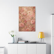 Blush Rococo Floral Fantasy Wall Art & Canvas Print