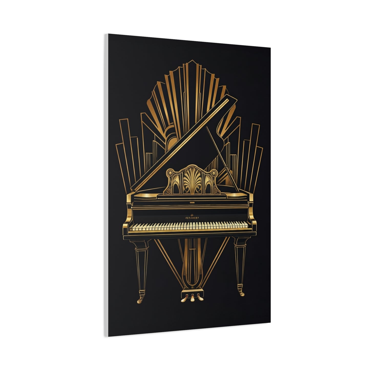 Grand Piano Deco Gold Luxury Wall Art & Canvas Prints