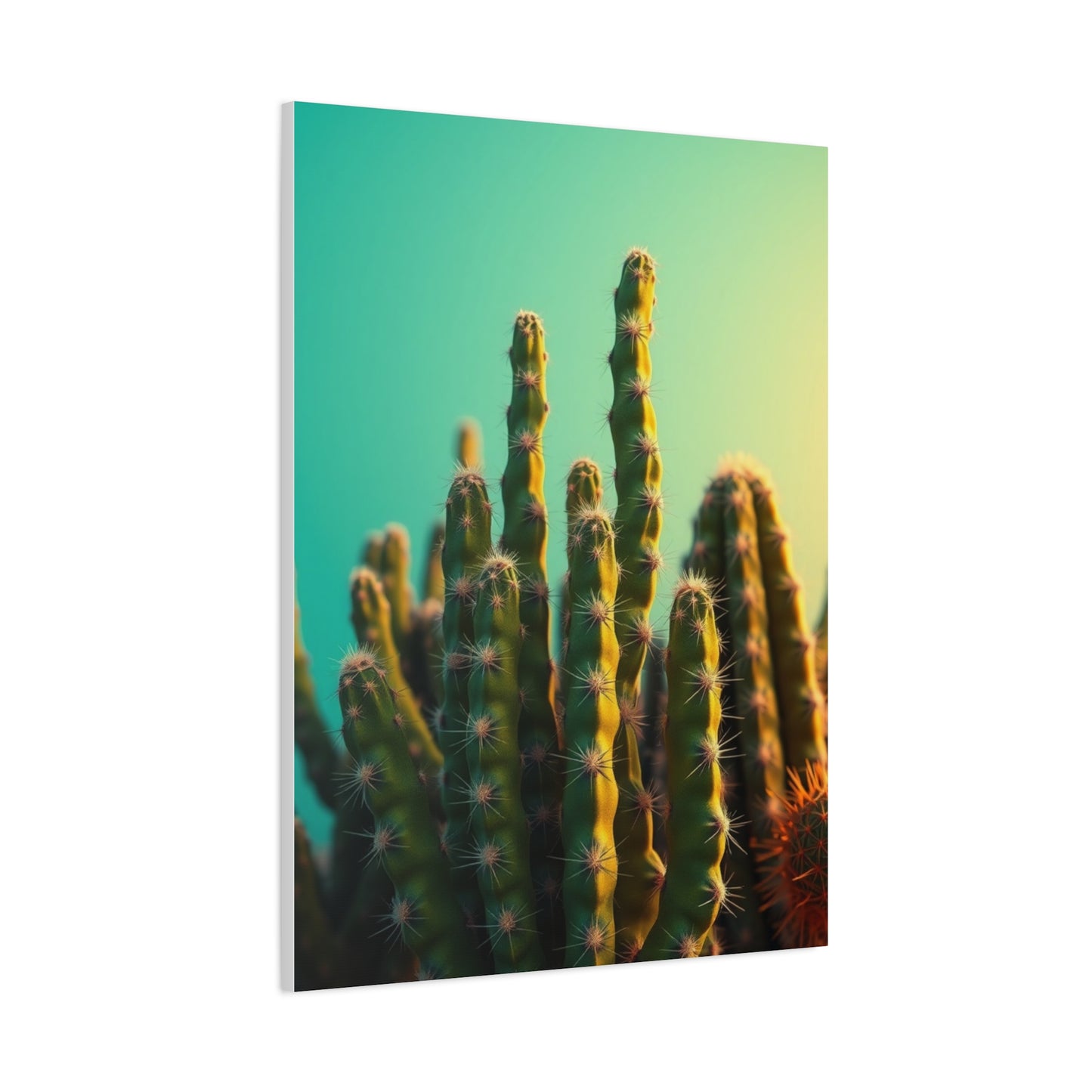 Gilded Cactus Tableau Wall Art & Canvas Print