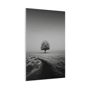Lone Tree Winter Field Wall Art & Canvas Print