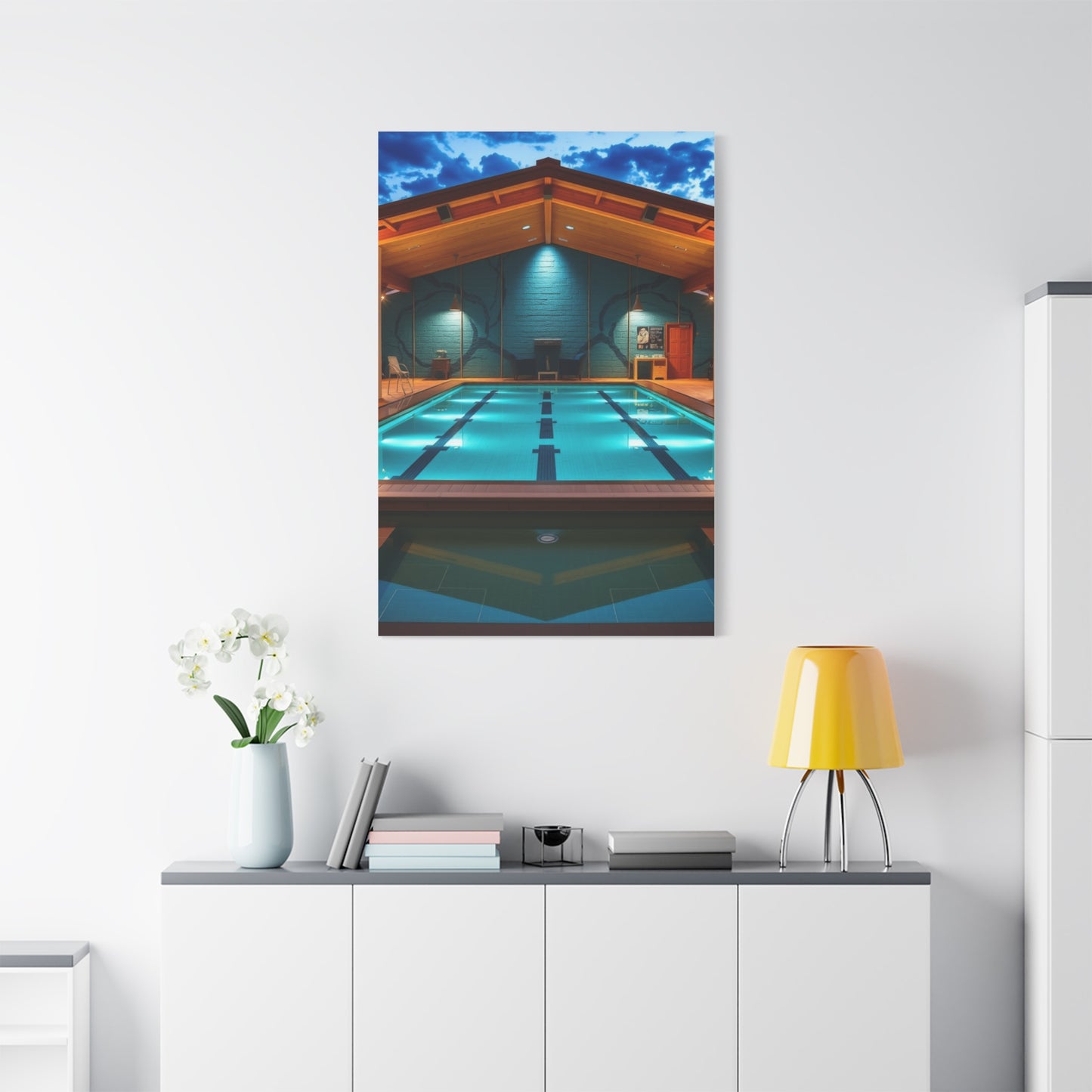 Supreme Swimming Pool Art Beautiful Collection Wall Art & Canvas Print