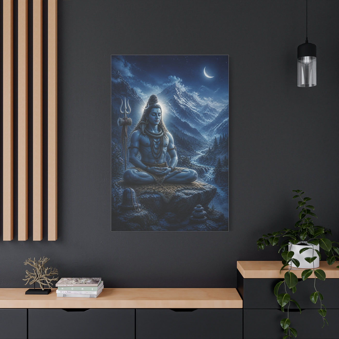 Shiva Himalayan Meditation Wall Art & Canvas Print