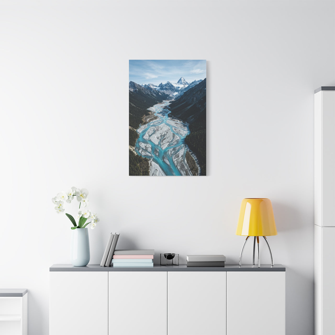Glacial River Valley Aerial Wall Art & Canvas Print