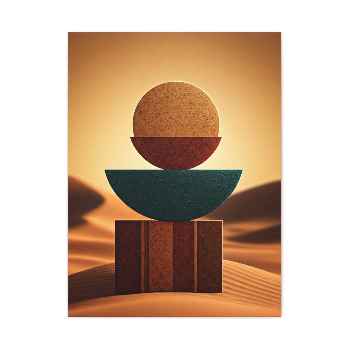 Desert Balance Geometry Wall Art & Canvas Prints