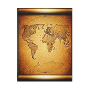 Classic Sepia World Atlas Scroll Wall Art & Canvas Prints