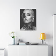 Monochrome Luxury Disc Portrait Wall Art & Canvas Print