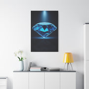 Blue Diamond Reflection Wall Art & Canvas Prints