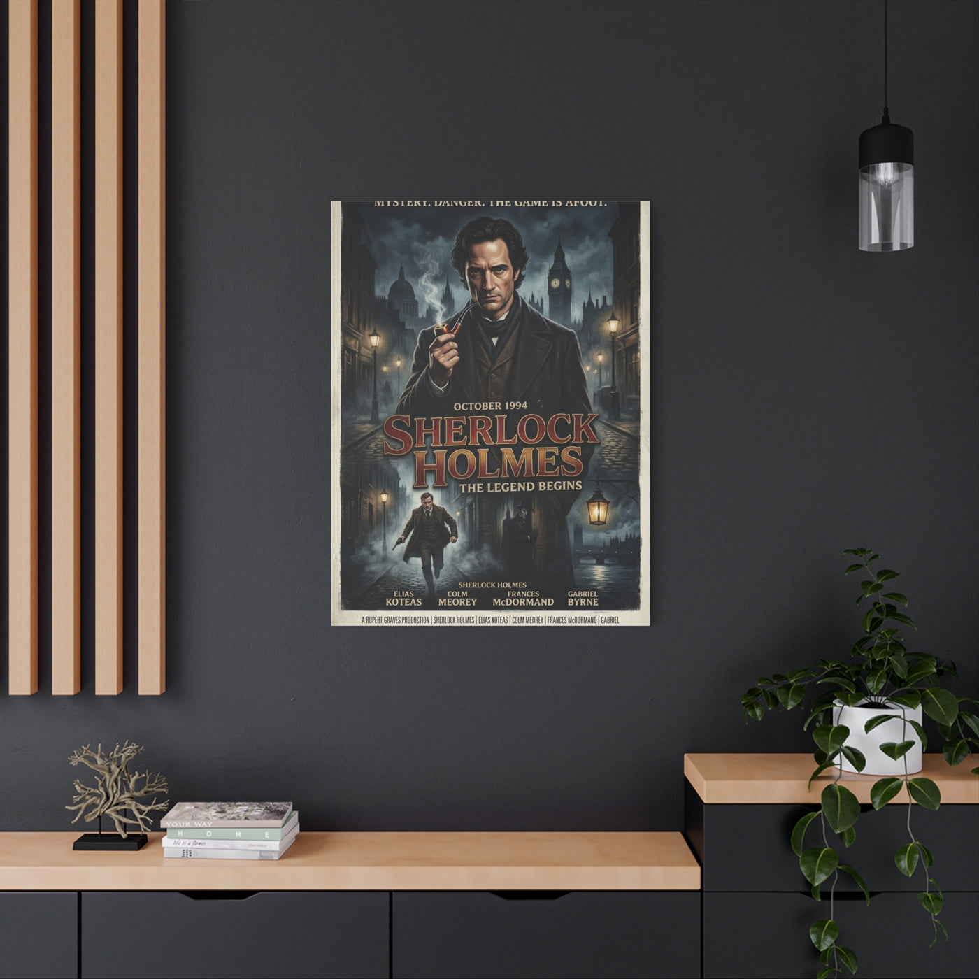 Sherlock Holmes Movie Poster Wall Art & Canvas Print