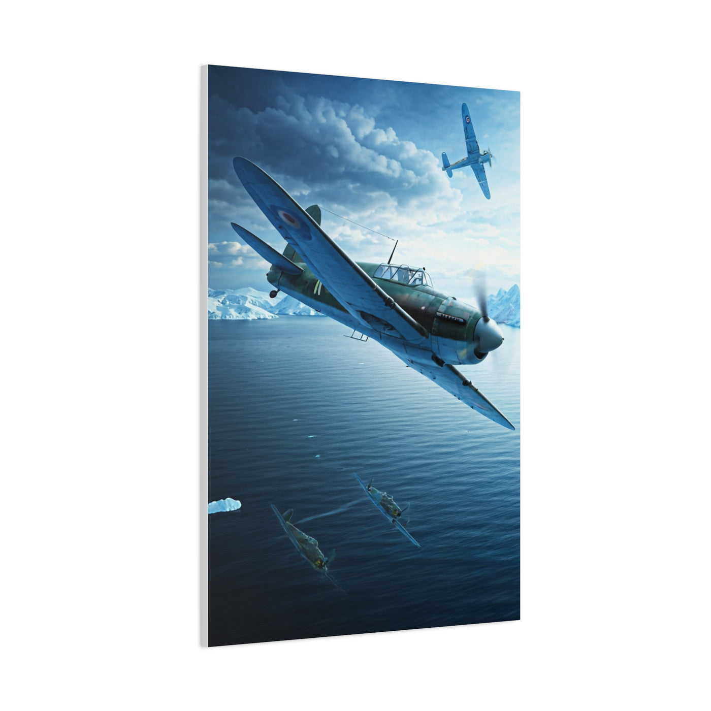 Aerial Combat Dive Action Wall Art & Canvas Prints