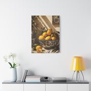 Mediterranean Lemon Still Life Ceramic Bowl Wall Art & Canvas Print