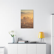 Los Angeles Golden Sunrise Skyline Wall Art & Canvas Print