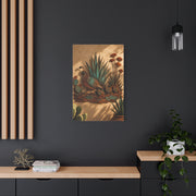Quail Family Metal Relief Southwest Wall Art & Canvas Print