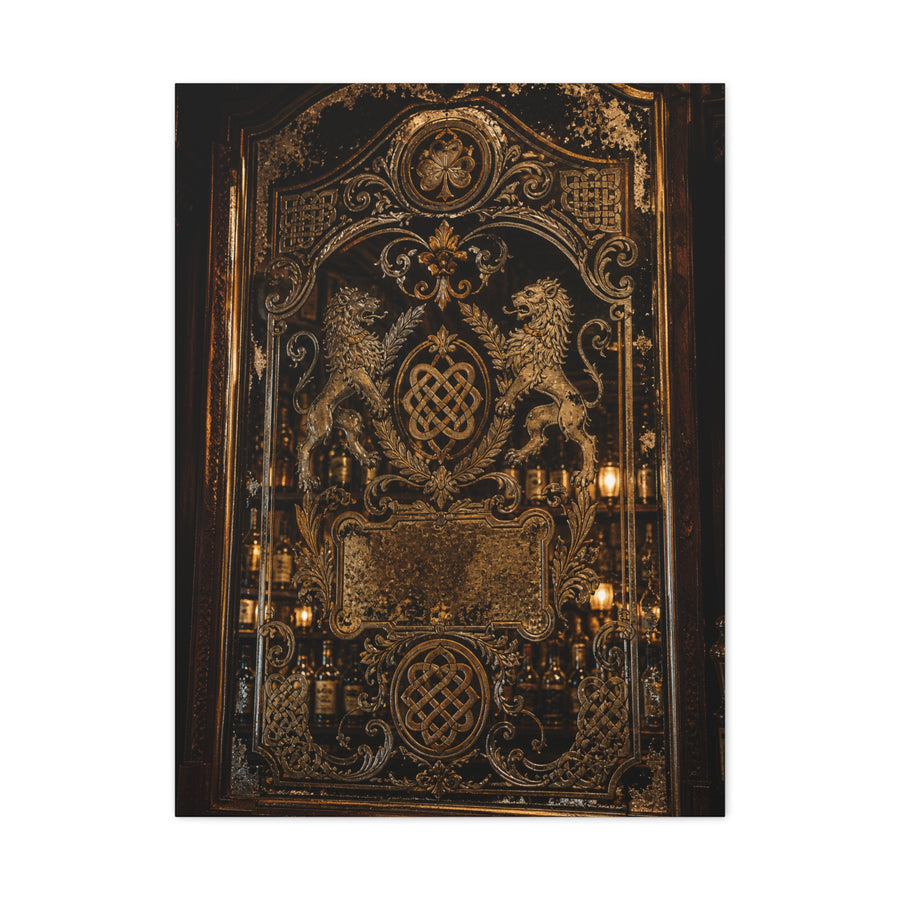 Victorian Ornate Bar Mirror Wall Art & Canvas Print