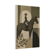 Equestrian Editorial Profile Composition Wall Art & Canvas Print