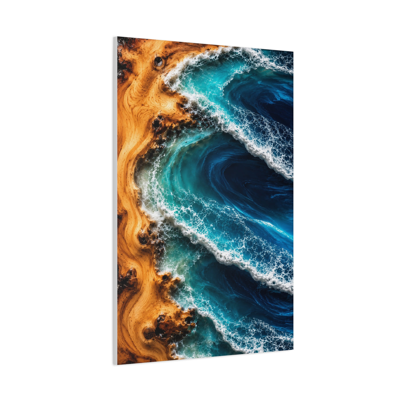 Resin Shoreline Aerial Ocean Art Wall Art & Canvas Print