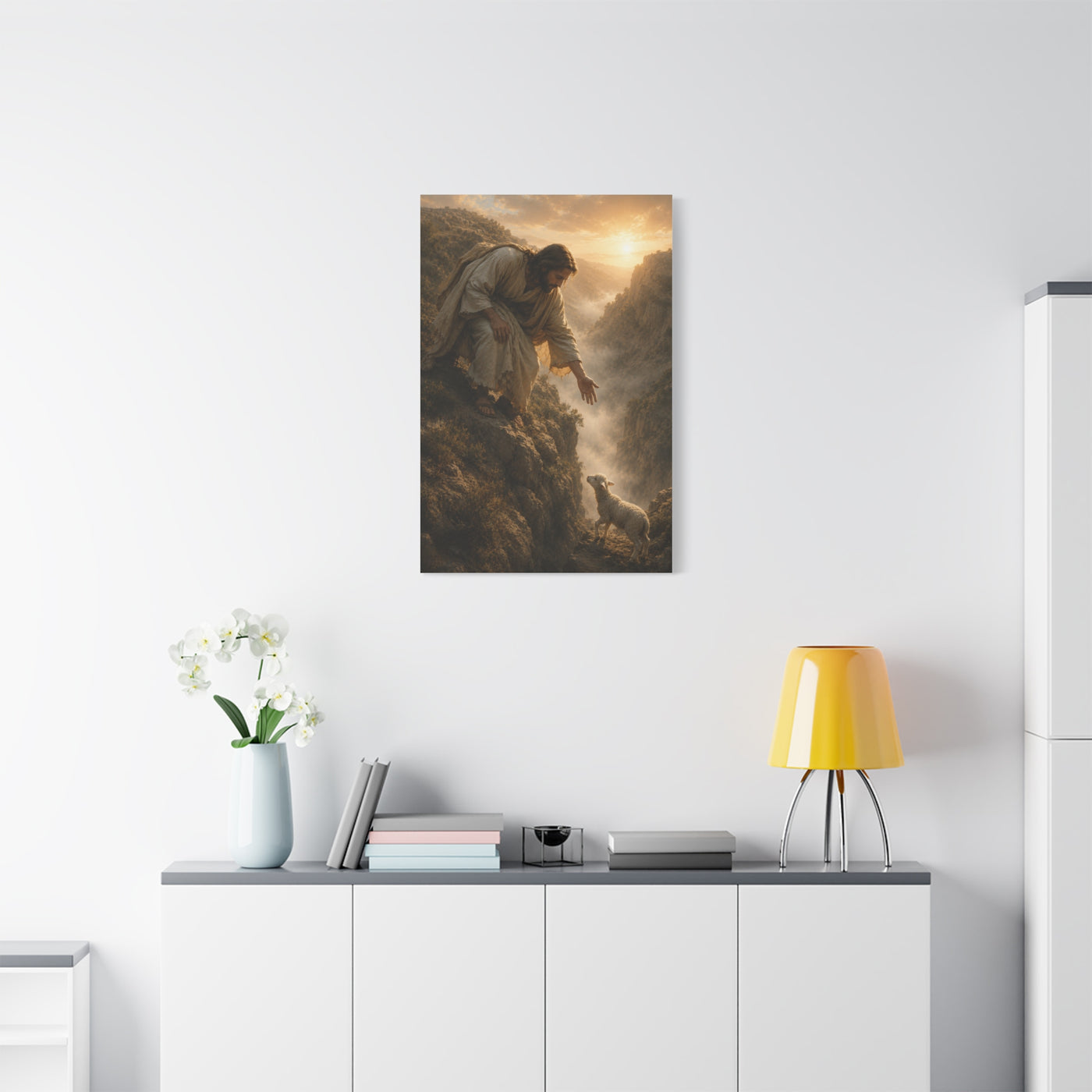 Leaves the 99 Shepherd Rescue Scripture Wall Art & Canvas Print