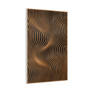 Minimal Slatted Wave Flow Panel Wall Art & Canvas Print