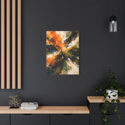 Radiant Orange Explosion Abstract Wall Art & Canvas Print