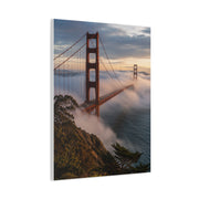 Golden Gate Bridge Through Morning Fog Wall Art & Canvas Print