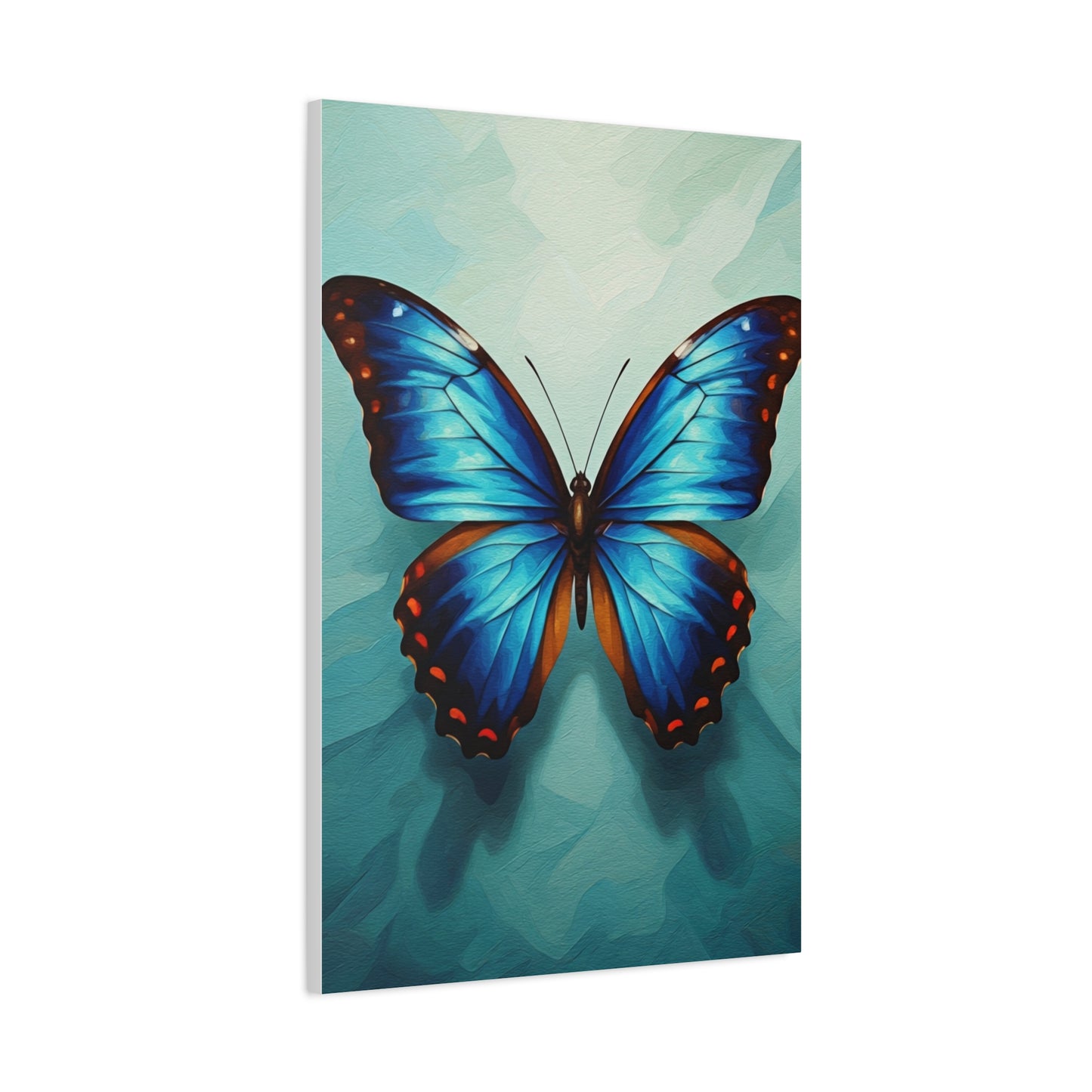 Azure Blue Butterfly Elegance Wall Art & Canvas Prints