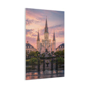 St. Louis Cathedral Sunrise Square Wall Art & Canvas Print