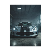 Dodge Viper Performance Build Garage Scene Wall Art & Canvas Prints