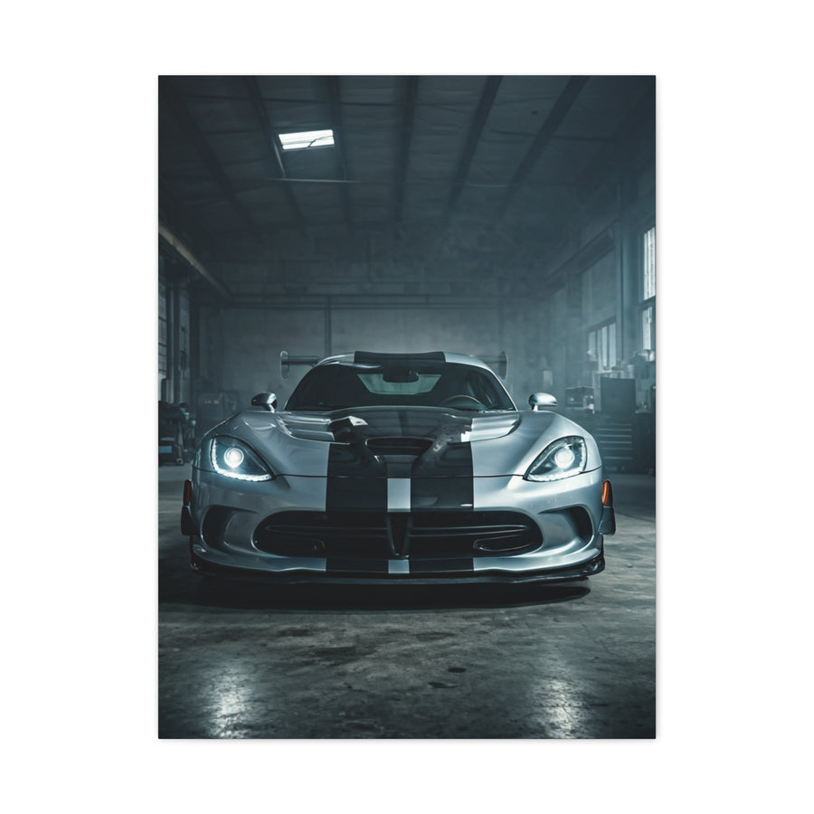 Dodge Viper Performance Build Garage Scene Wall Art & Canvas Prints