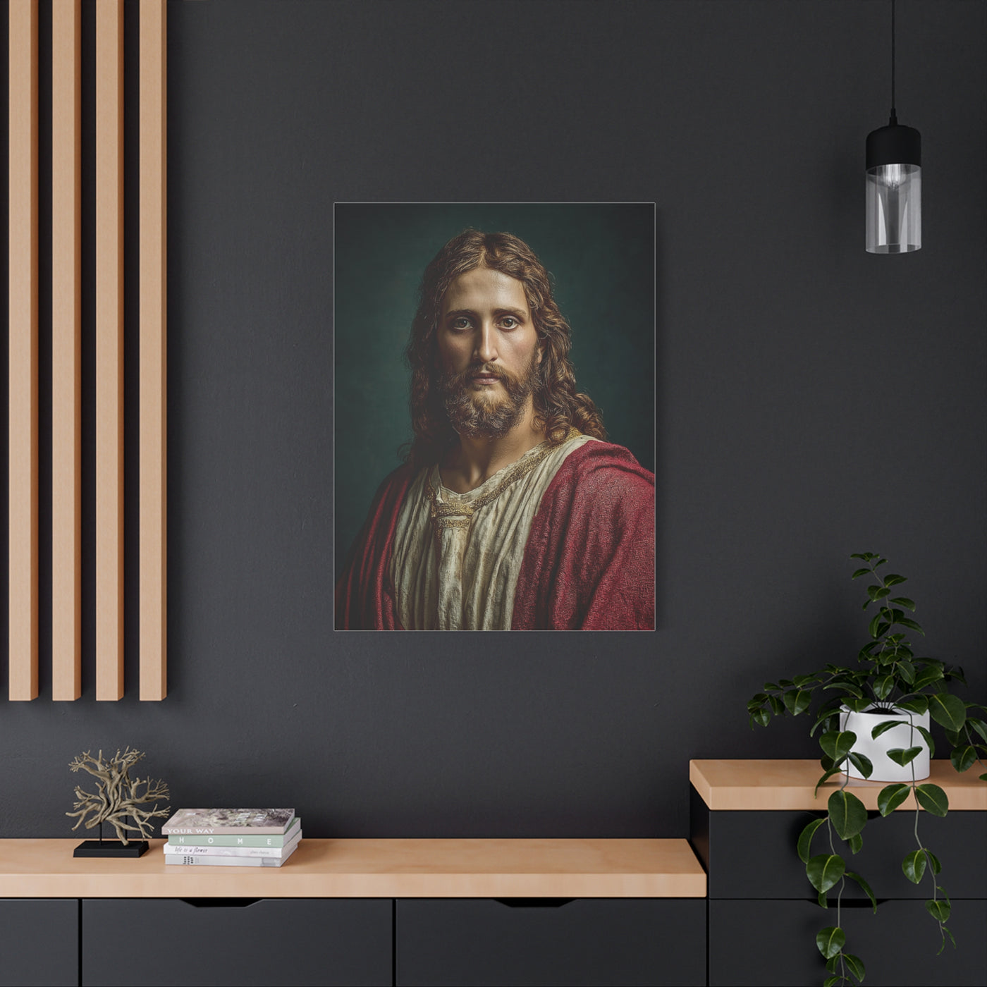 Christ Portrait Contemporary Devotional Wall Art & Canvas Print