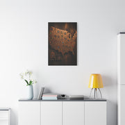 Wooden Beer Cap USA Map Wall Art & Canvas Print