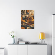 Playful Retro Cats Lounge Scene Wall Art & Canvas Print