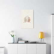 Minimal Line Art Intimate Embrace Wall Art & Canvas Print
