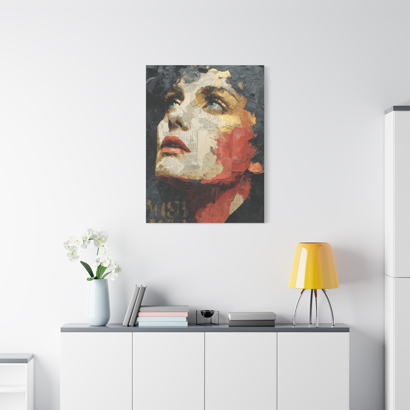 Editorial Collage Female Portrait Wall Art & Canvas Print