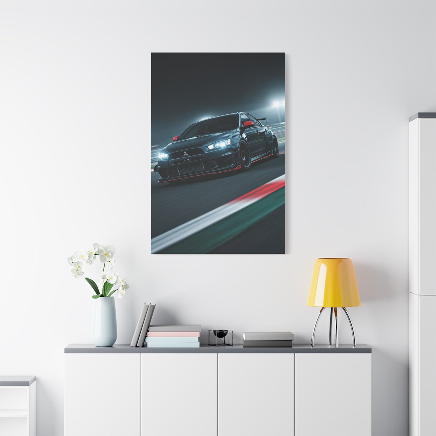 Mitsubishi Lancer Evolution X Circuit Attack Wall Art & Canvas Prints