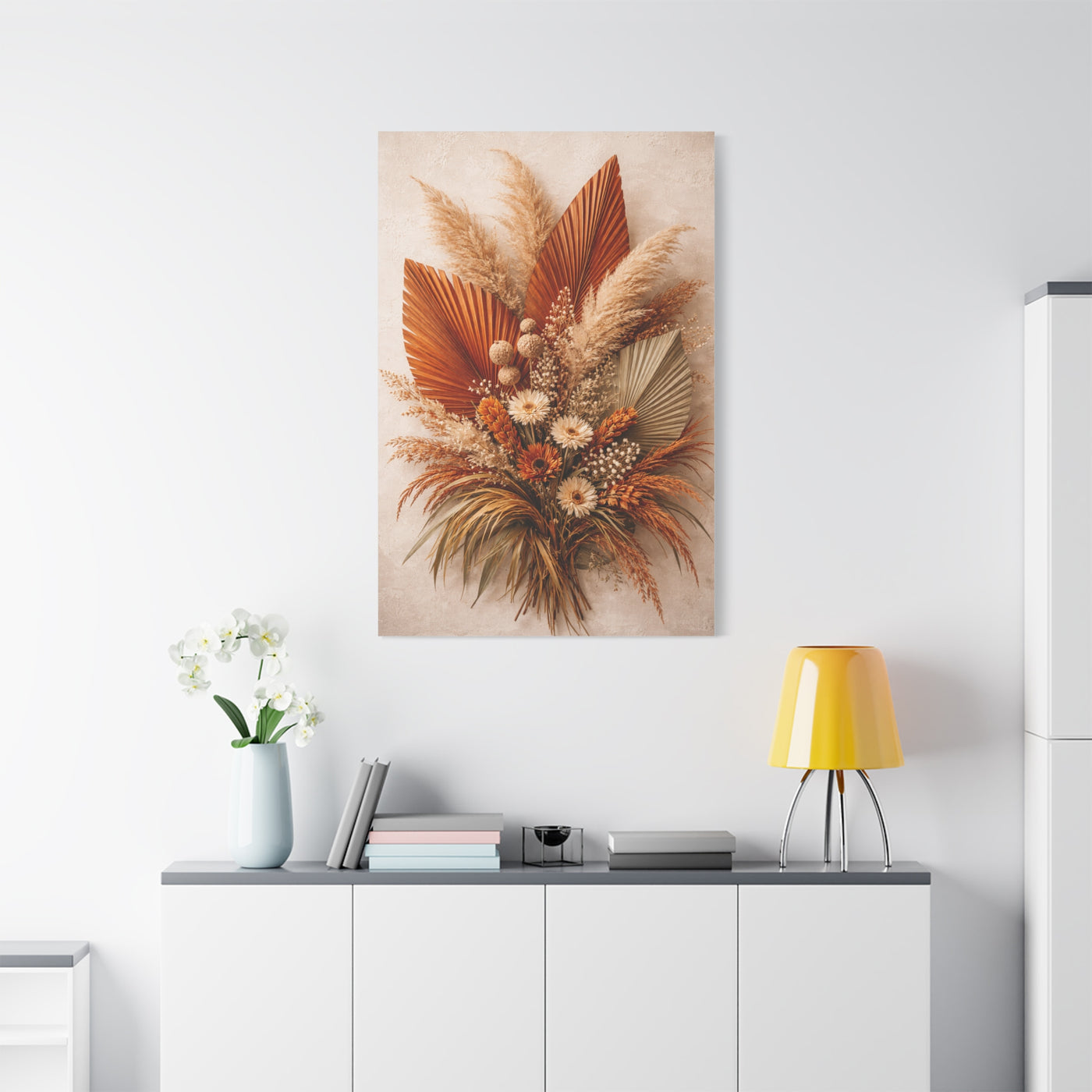 Boho Dried Botanical Arrangement Wall Art & Canvas Print