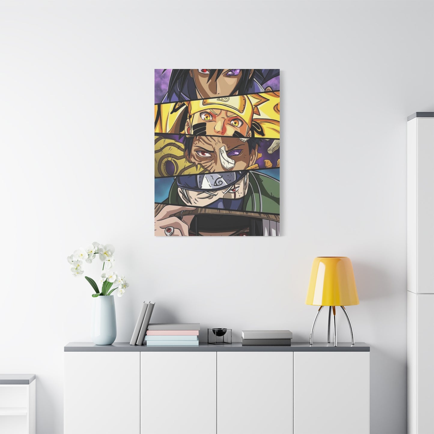 Naruto Heroes and Villains Eyes Poster Wall Art & Canvas Print