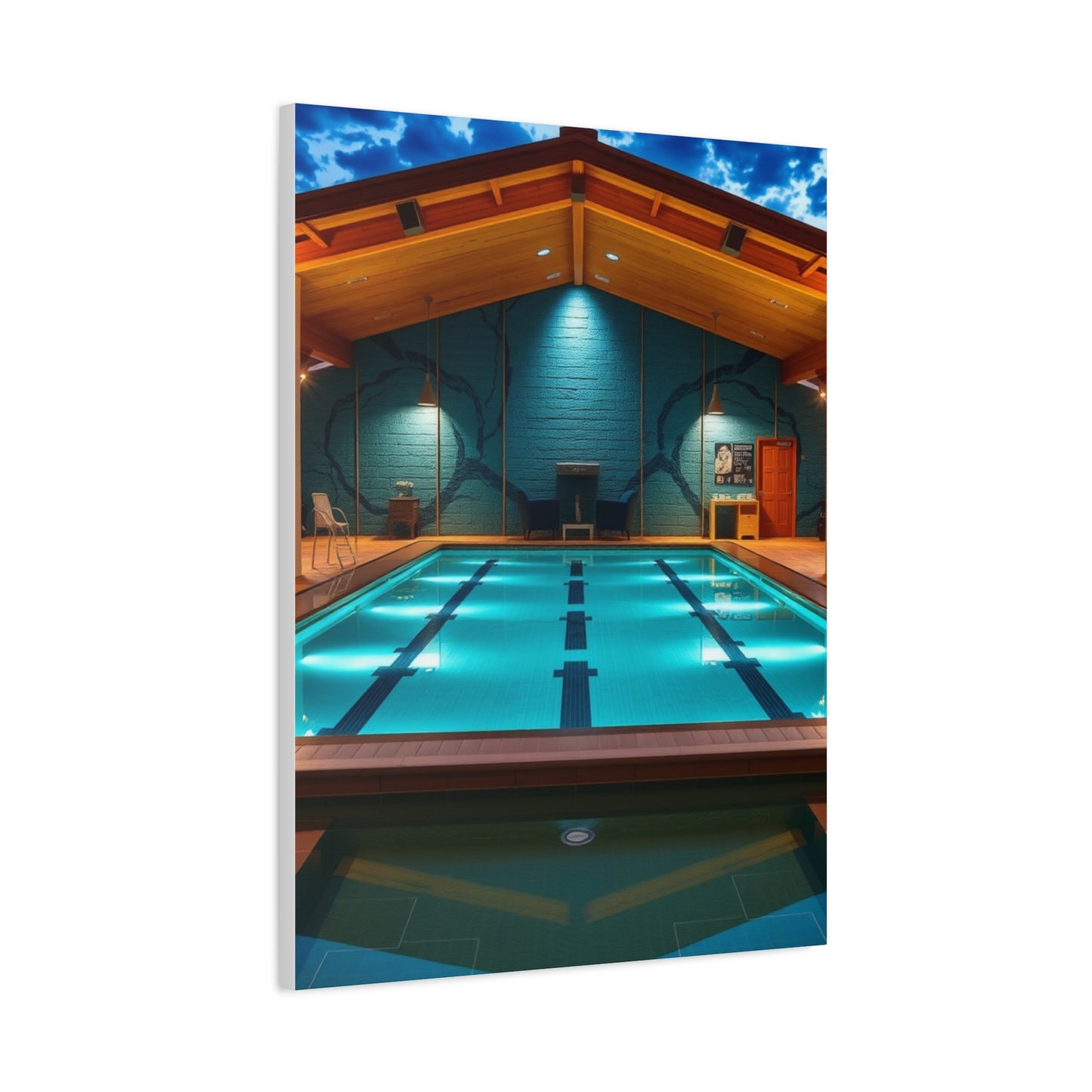 Supreme Swimming Pool Art Beautiful Collection Wall Art & Canvas Print