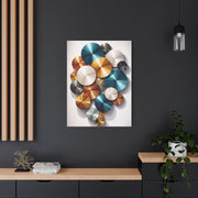 Overlapping Multicolor Metal Circles Wall Art & Canvas Print