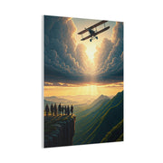 Vintage Airfield Dreams at Sunrise Wall Art & Canvas Prints