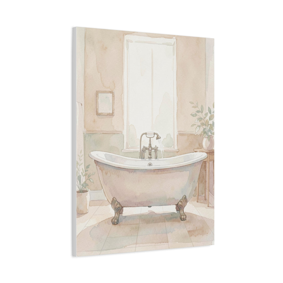 Vintage Clawfoot Bathtub Serenity Wall Art & Canvas Prints