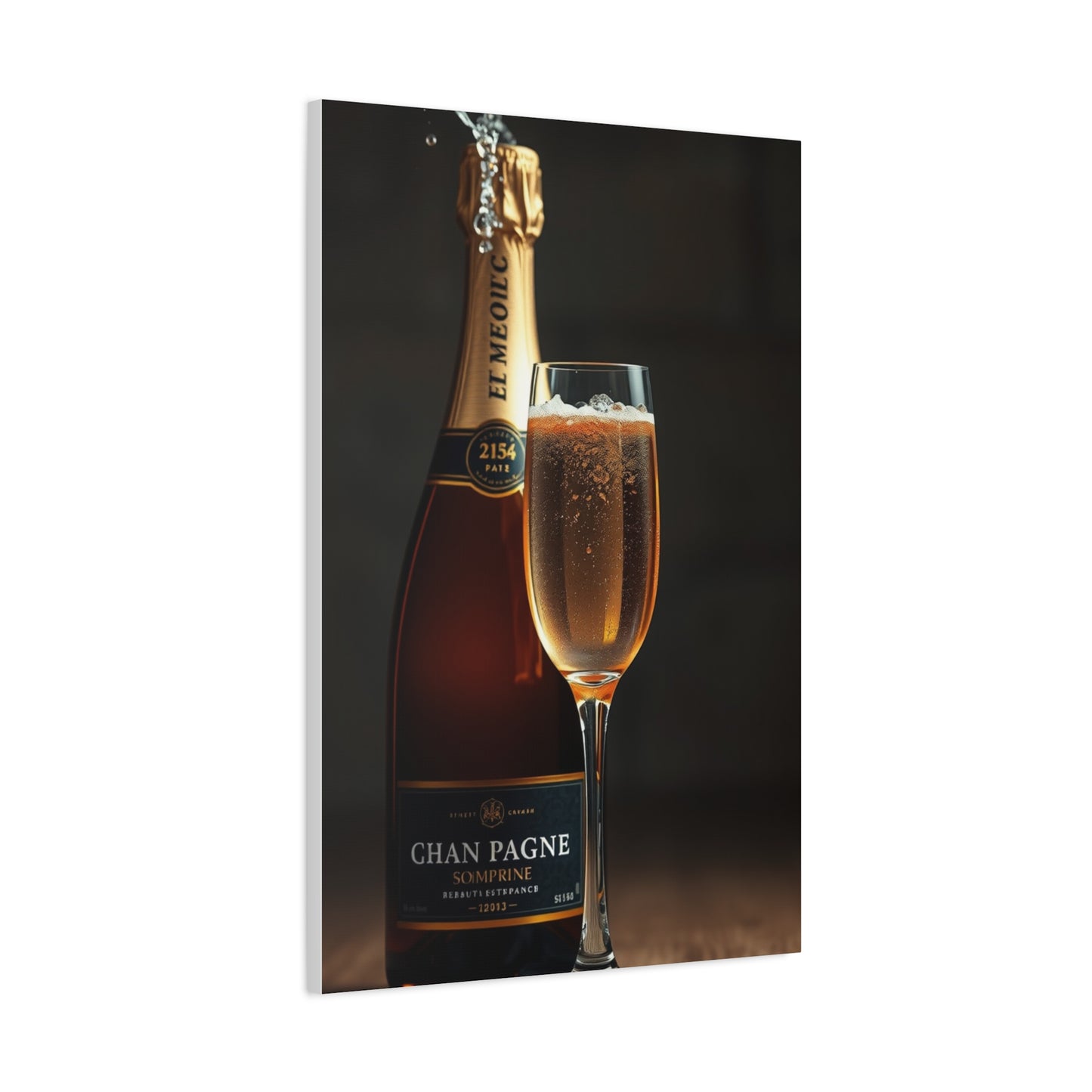 Champagne Art Refined Canvas Wall Art & Canvas Print