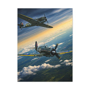 Vintage Warplanes Above the Clouds Wall Art & Canvas Prints